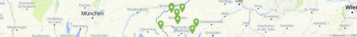 Map view for Pharmacies emergency services nearby Pfaffstätt (Braunau, Oberösterreich)